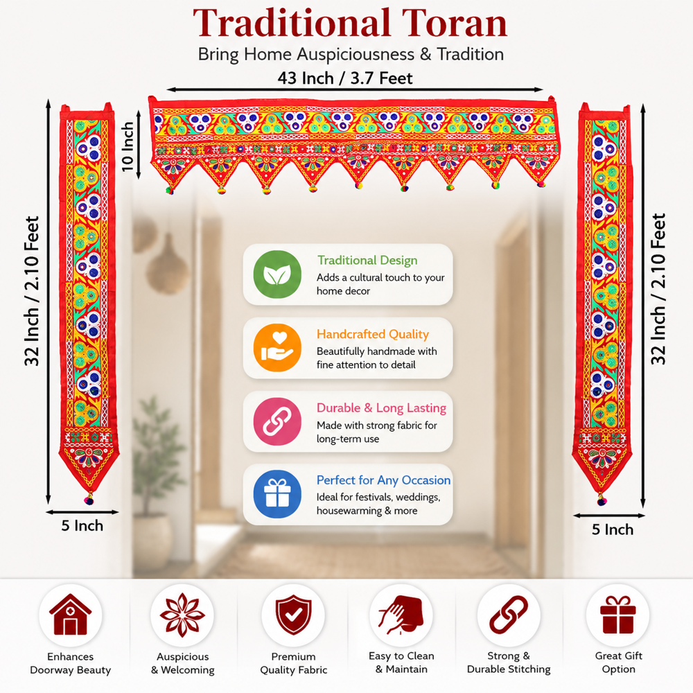 KRISHNA HANDLOOM Handmade Toran for Home Decoration I 9