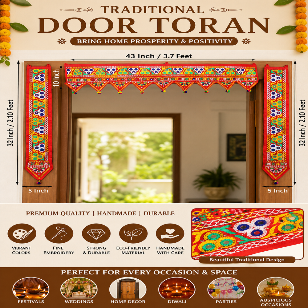 KRISHNA HANDLOOM Handmade Toran for Home Decoration I 9
