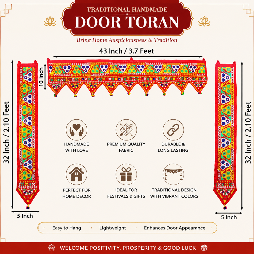 KRISHNA HANDLOOM Bandhanwar for Main Door Decor I 12