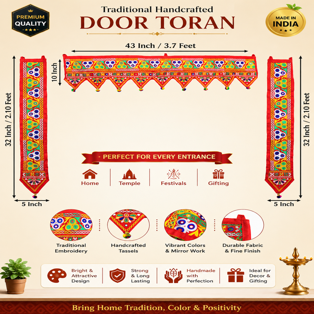 KRISHNA HANDLOOM Home Entrance Toran for Main Door Decor I 14