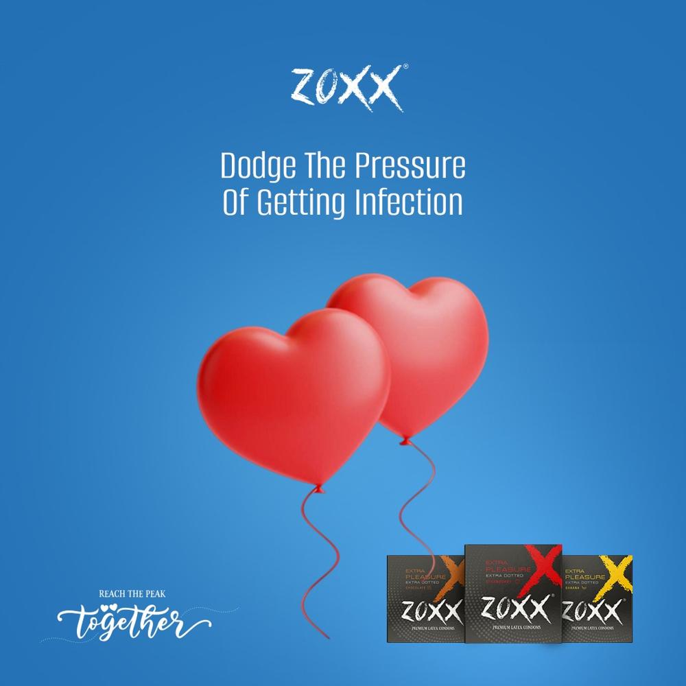Dotted Condoms - Color: Red