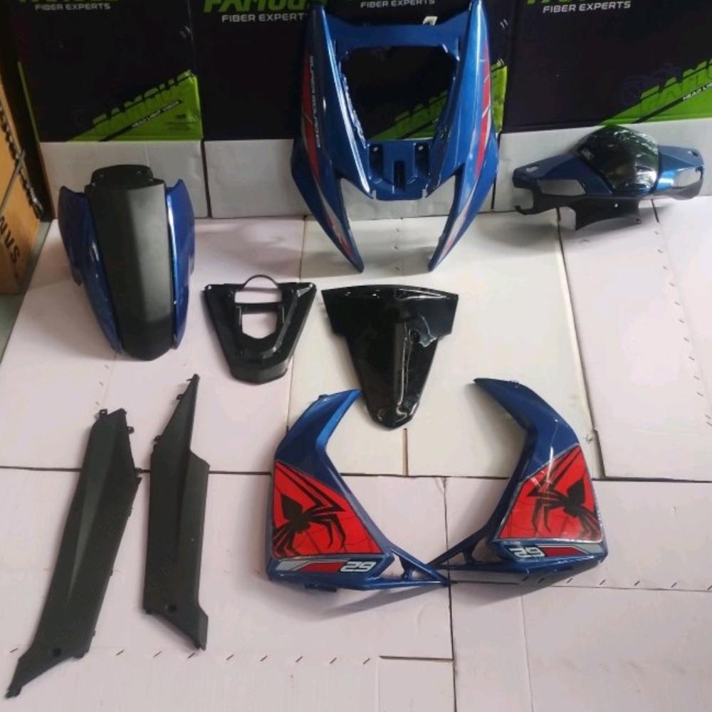 Tvs Ntorq 125 Spiderman Edition Front Body Kit 