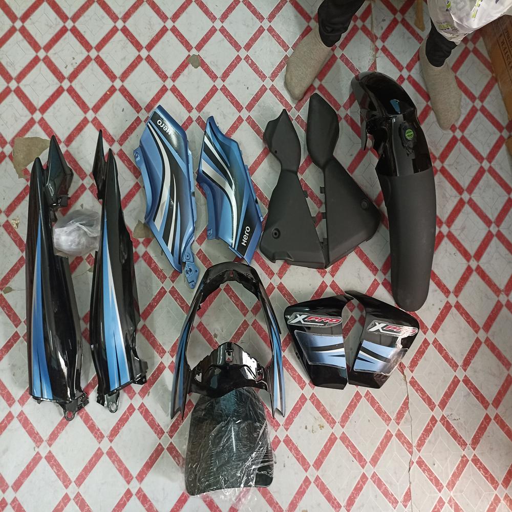 Hero Passion Xpro Black Blue Full Body Kit 