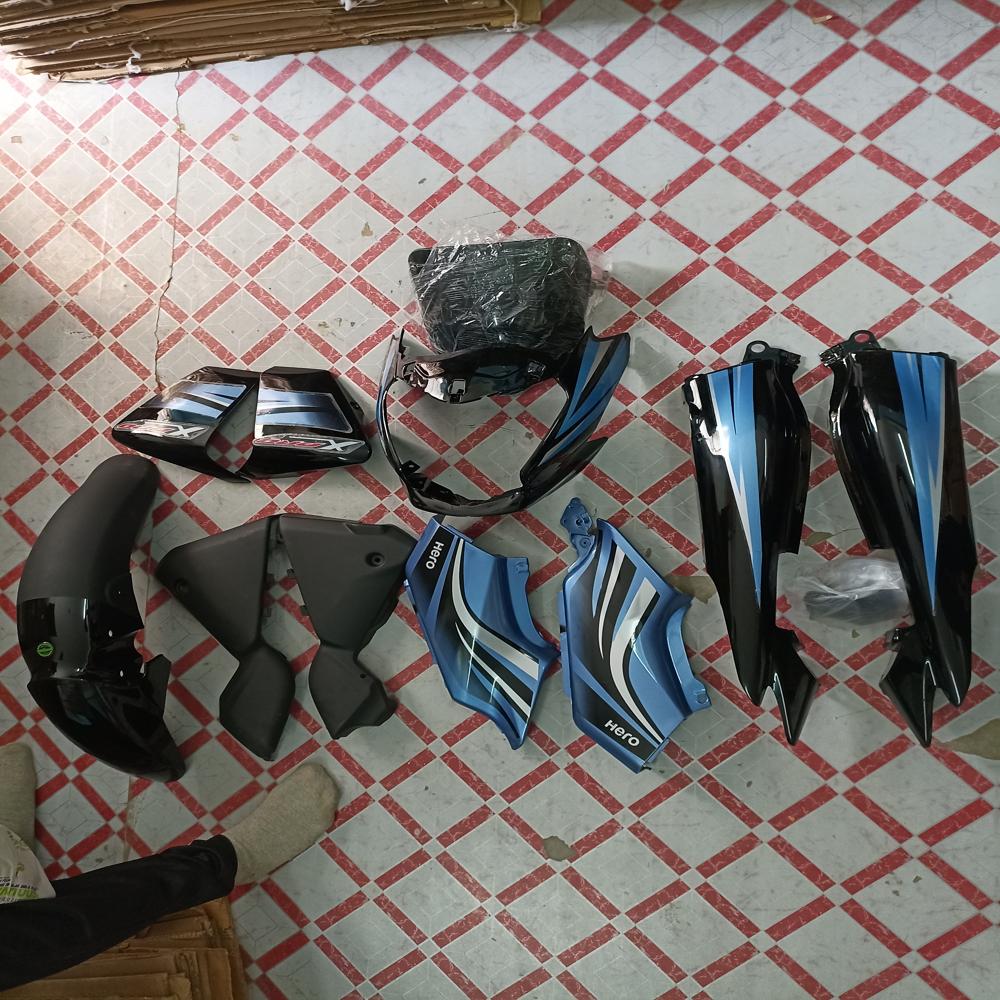 Hero Passion Xpro Black Blue Full Body Kit 