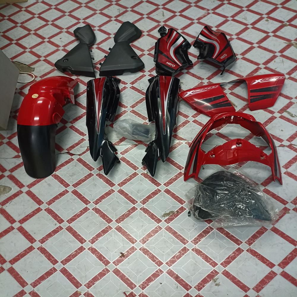 Hero Passion Xpro Black Red Full Body Kit 