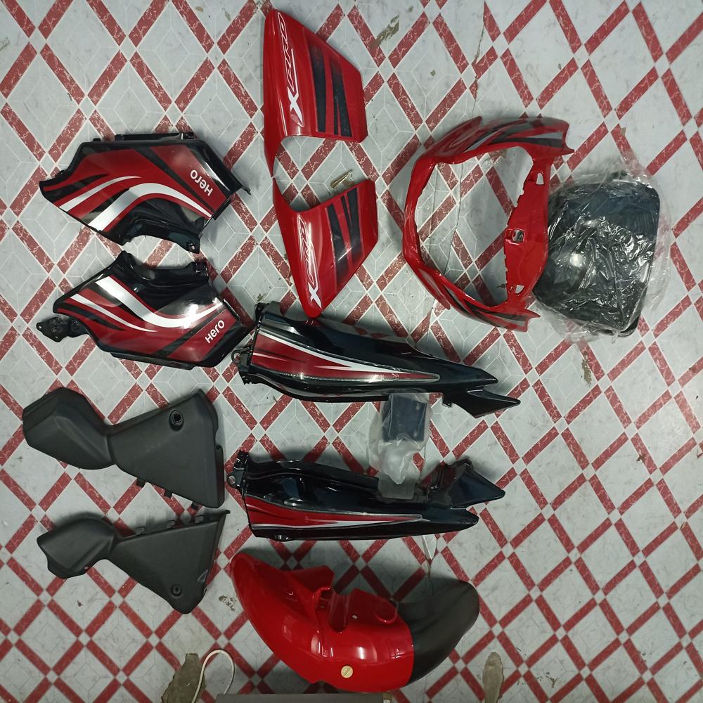 Hero Passion Xpro Black Red Full Body Kit 