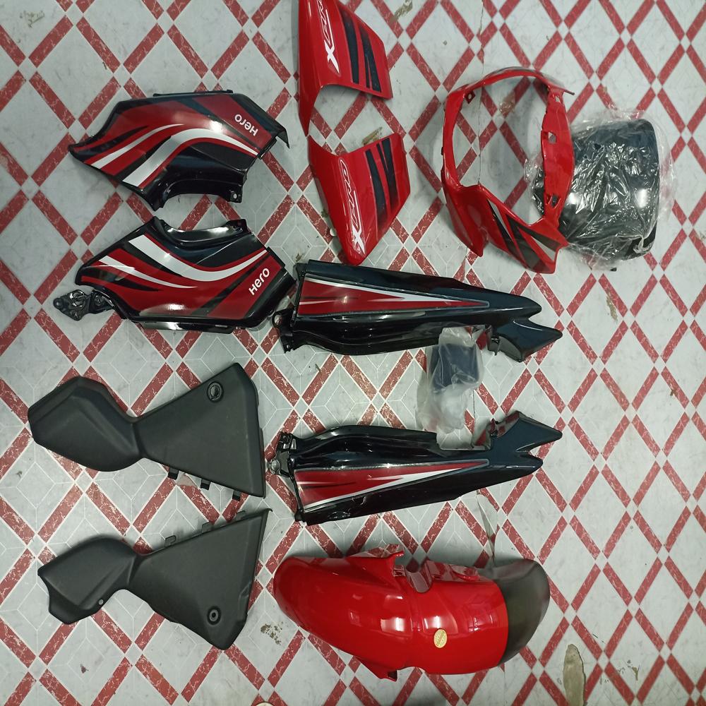 Hero Passion Xpro Black Red Full Body Kit 