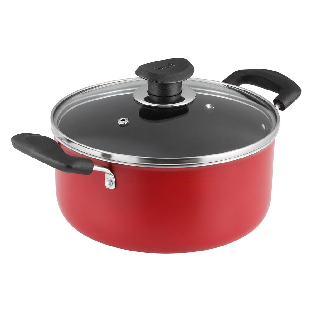Aluminium Non Stick Saucepot with Glass Lid - 3.1 Litre