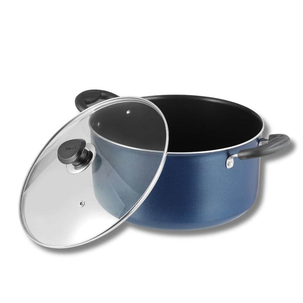 Aluminium Non Stick Saucepot with Glass Lid - 7 Litre