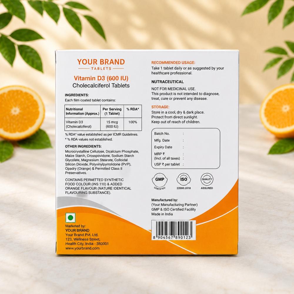 Vitamin D3 Cholecalciferol Tablets