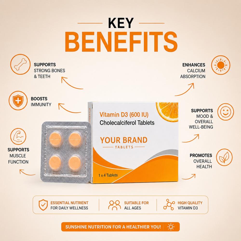 Vitamin D3 Cholecalciferol Tablets