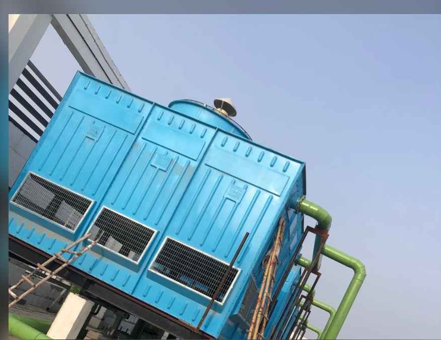 Forced Draft Cooling Tower - Frp & Pvc Construction, 252 Cfm Airflow, 12-18 Month Warranty | High Performance, Silent Operation, Efficient Heat Exchange