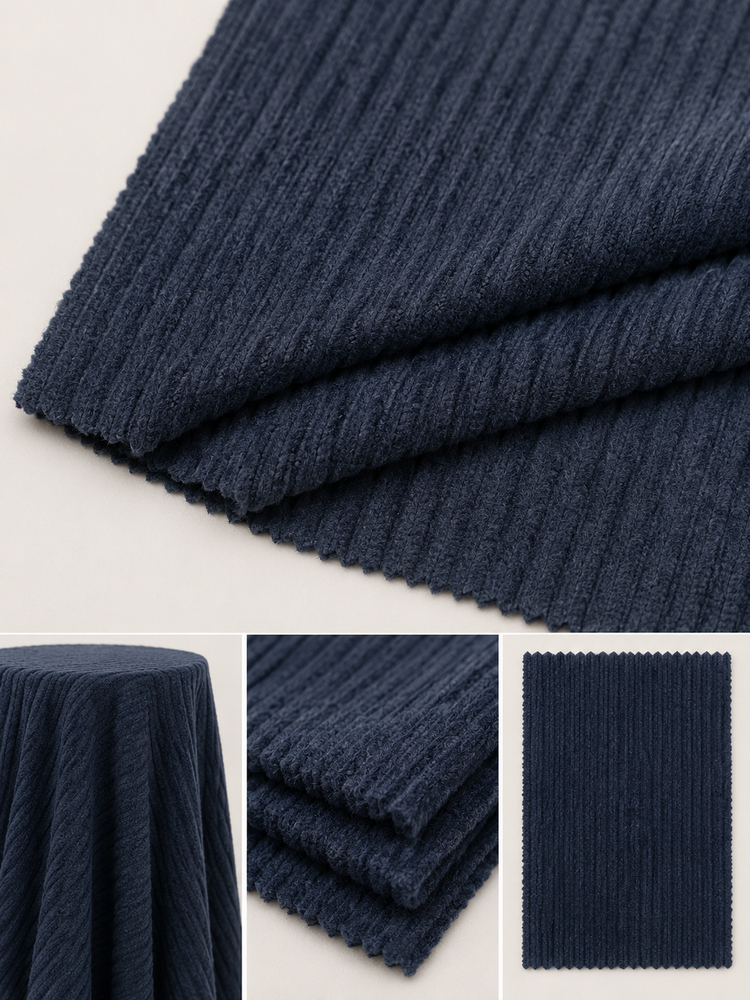 Blue Imported Jacquard Fabric