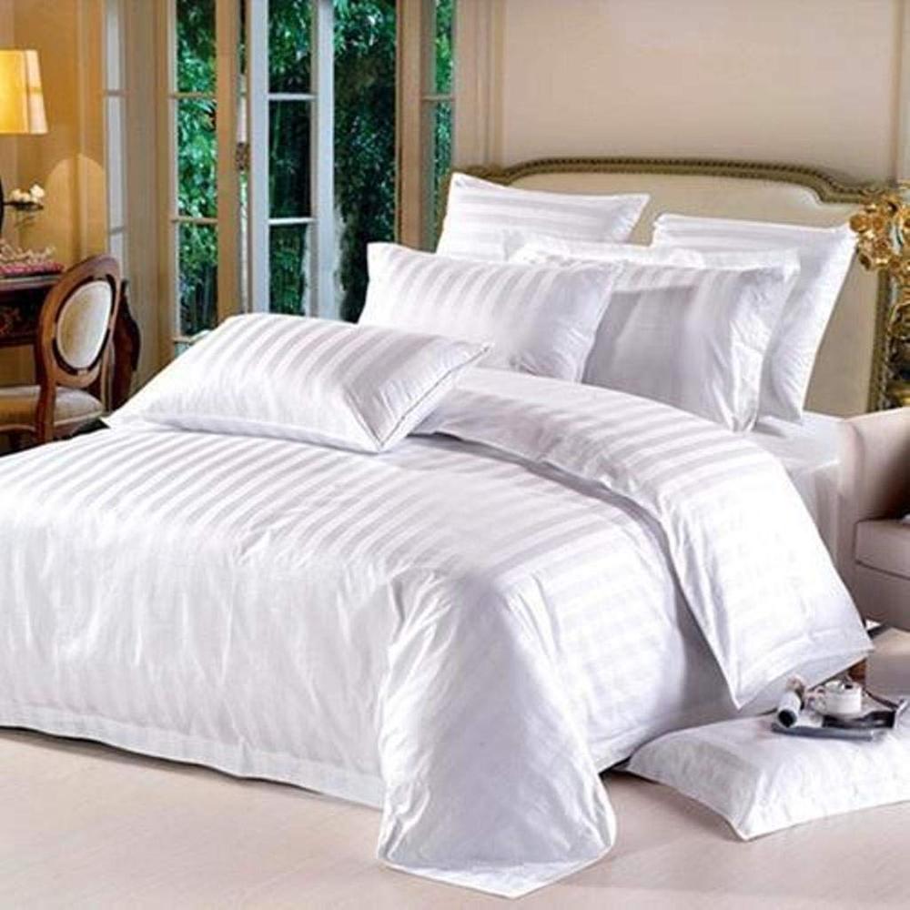 Hotel Bed Sheets Supplier - 100% Cotton, Queen Size, White | Mercerized Soft Finish, Tear-resistant, Oeko-tex Certified