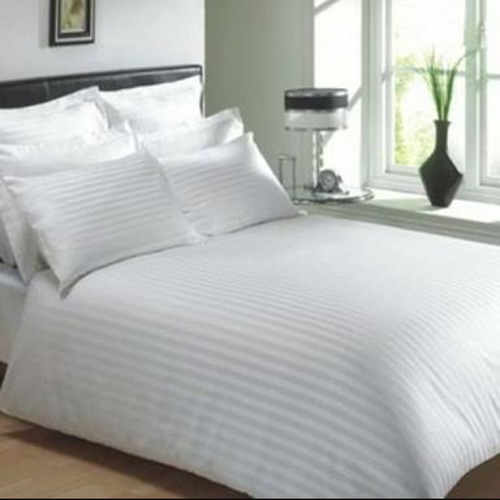 Hotel Bed Linen - Cotton-rich Blend, King-queen-double-single, White, Anti-pilling, Hypoallergenic, Moisture Wicking