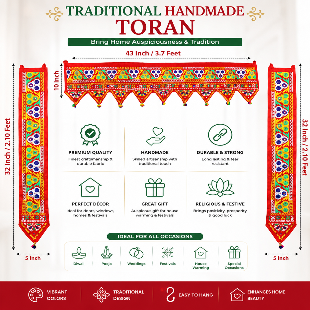 KRISHNA HANDLOOM Festival Toran for Festival Decoration I 26