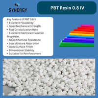 Pbt Resin 0.8 Iv Granules - Color: White (natural); Colored Grades Available