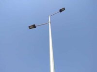 Double arm bracket octagonal pole