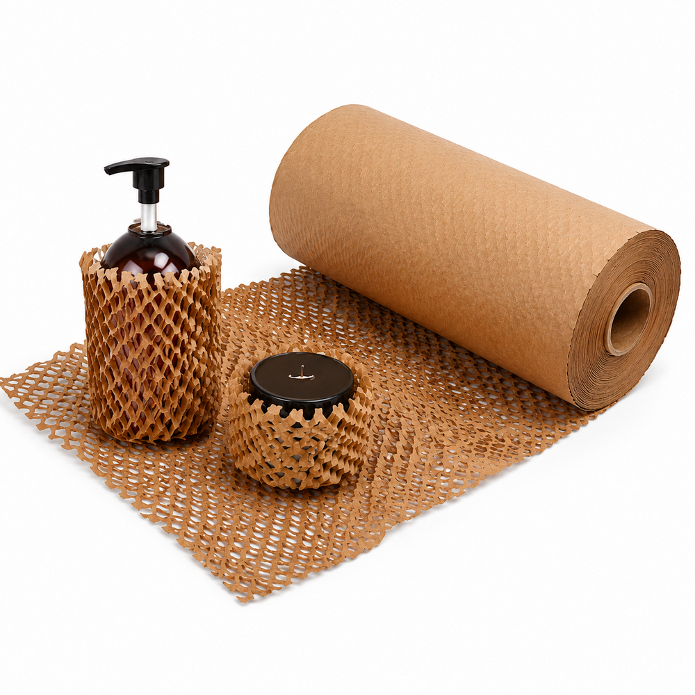 Brown Honeycomb Paper Wrap