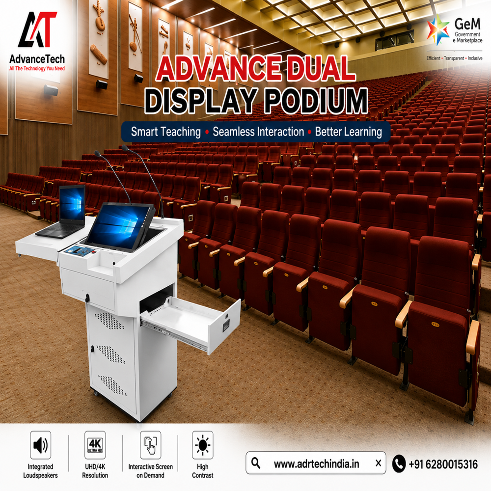 Digital Podiums Solutions in Auditorium