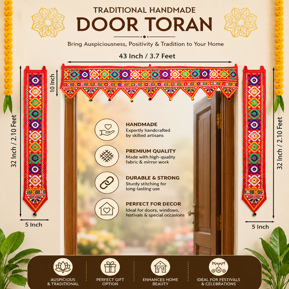 Gujarati Toran for Mandir Decor