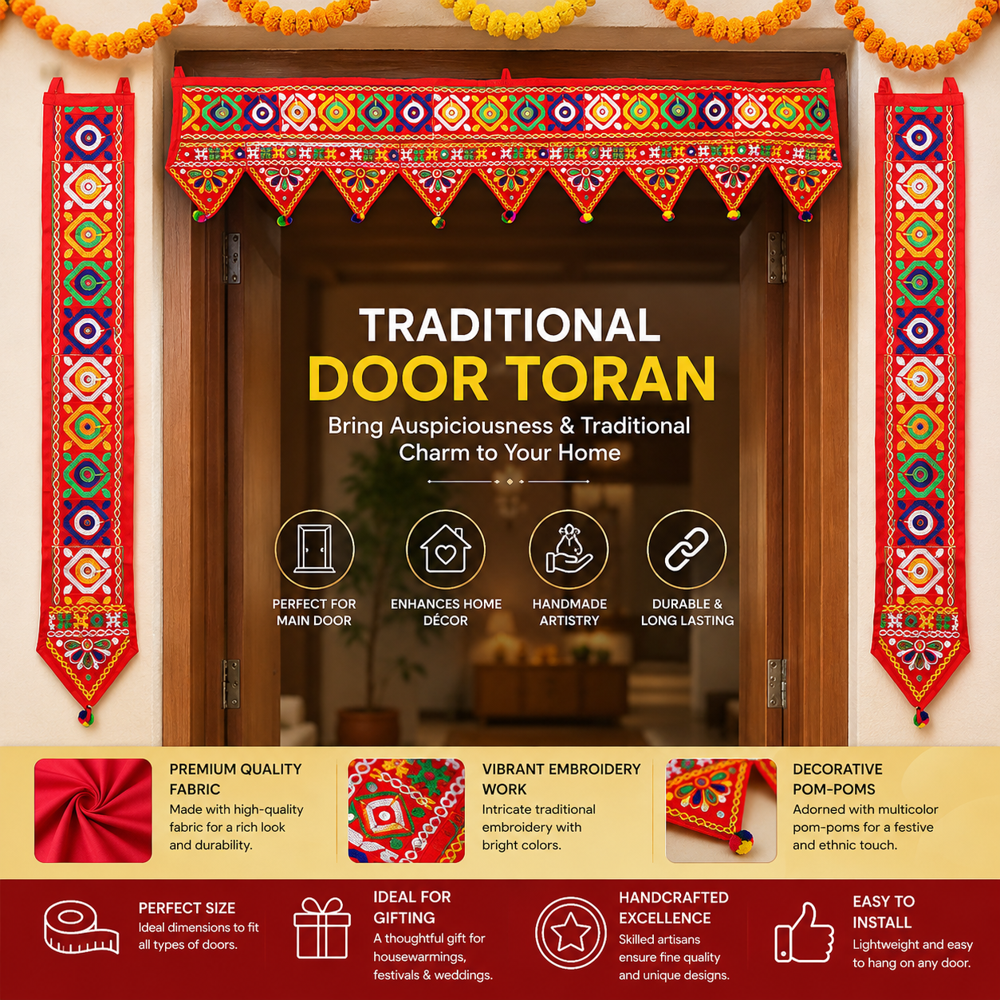 Main Door Toran for Mandir Decor