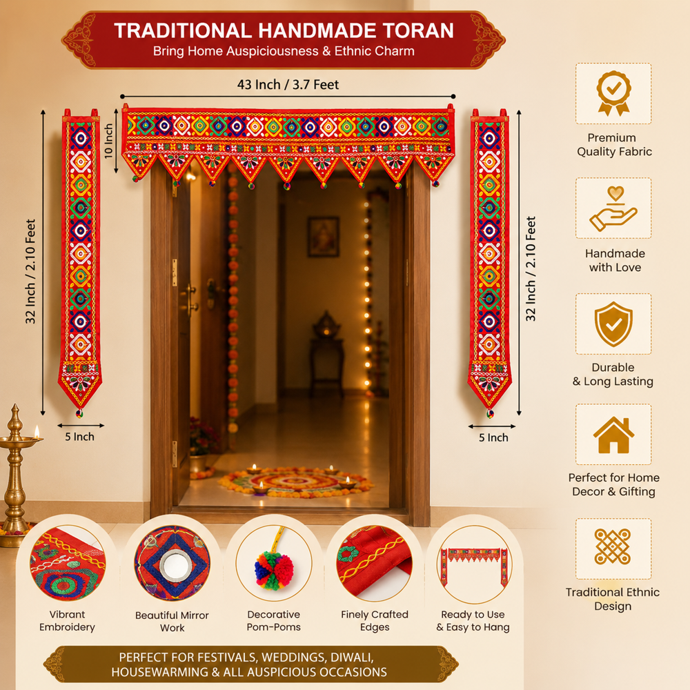 Decorative Bandarwal for Mandir Decor