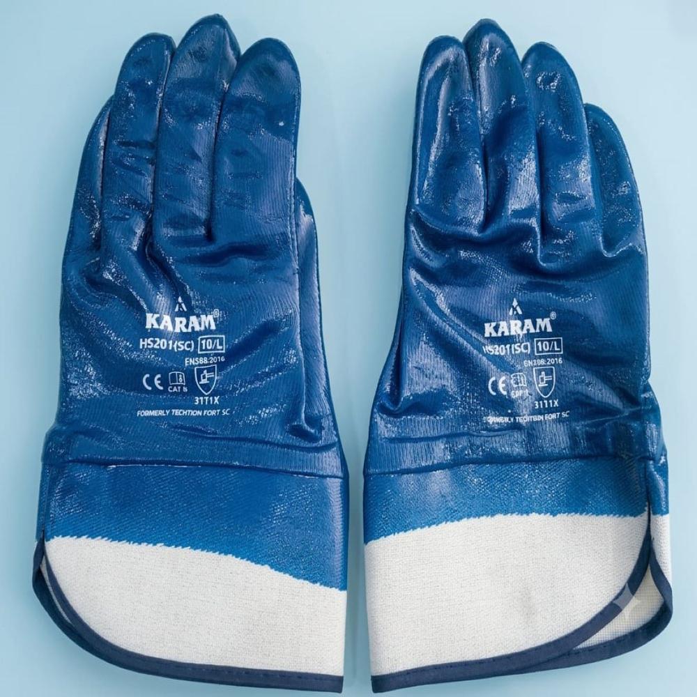 Karam Nitrile Full Deep Hand Gloves 