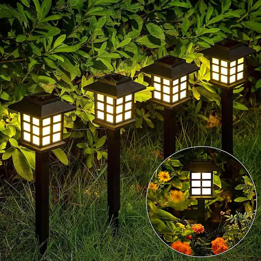 Big Solar Outdoor Lights, 6 Pack Waterproof Solar Pathway Lights, 10 Hrs Long-Lasting Led Landscape Lighting Solar Garden Lights, Solar Lights For Walkway Path Driveway Patio Yard & Lawn (6 Pc Set) - Color: Mix
