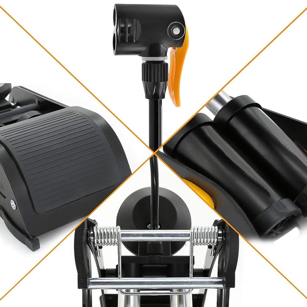 Portable High Pressure Foot Air Pump Compressor For Car And Bike - Color: Mix
