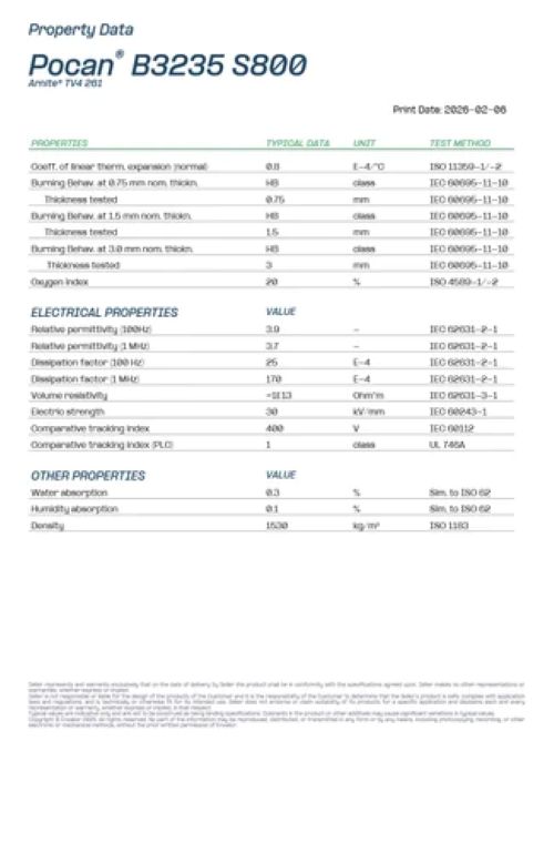 PBT TV4261  30% GLASSFILLED NATURAL  (POCAN B3235 S800)
