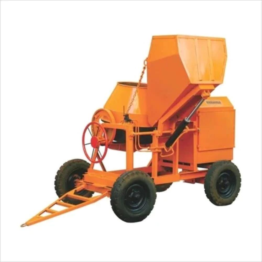 Hydraulic Concrete Mixer With Hopper