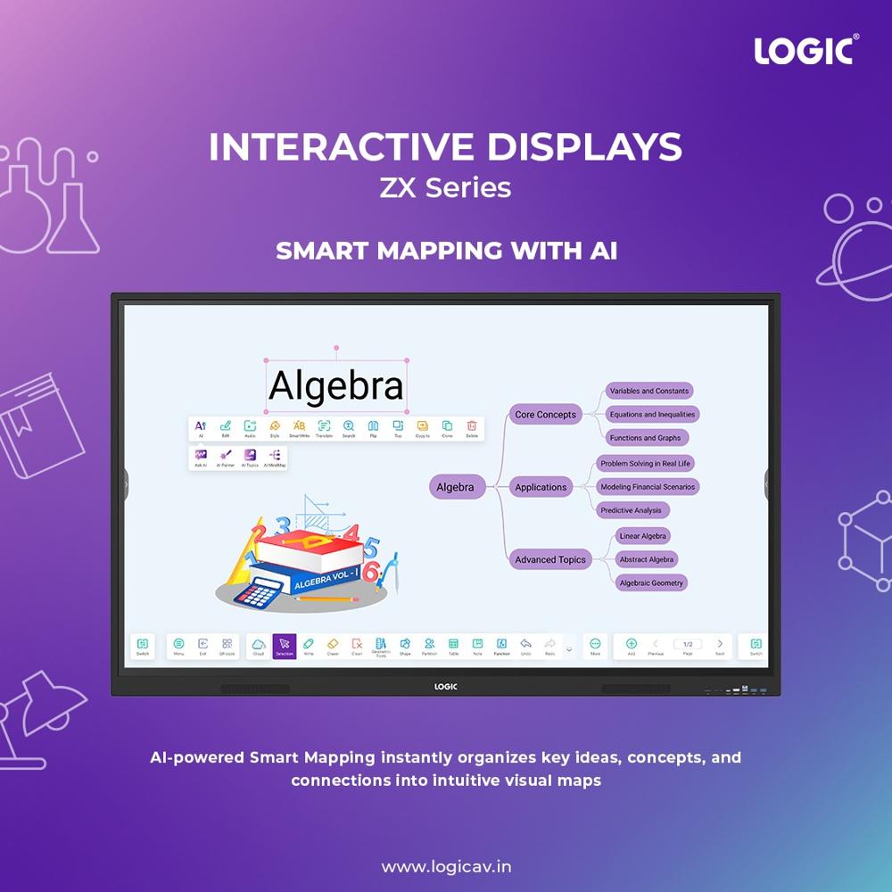 Logic Zx Series Interactive Flat Panel - Advantage: Ai Classroom Experience