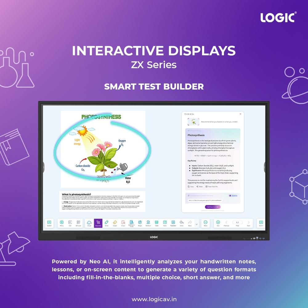 Logic Zx Series Interactive Flat Panel - Advantage: Ai Classroom Experience