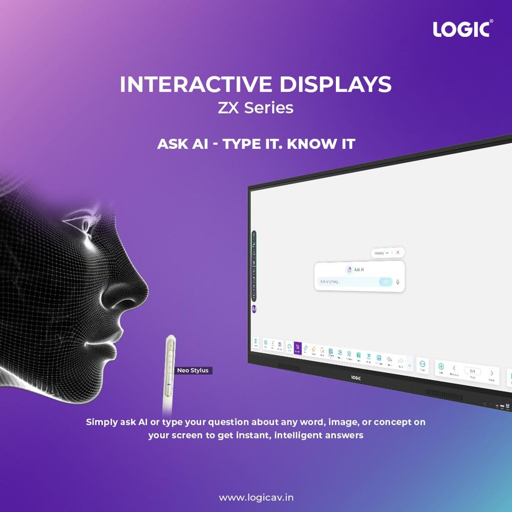 Logic Zx Series Interactive Flat Panel - Advantage: Ai Classroom Experience