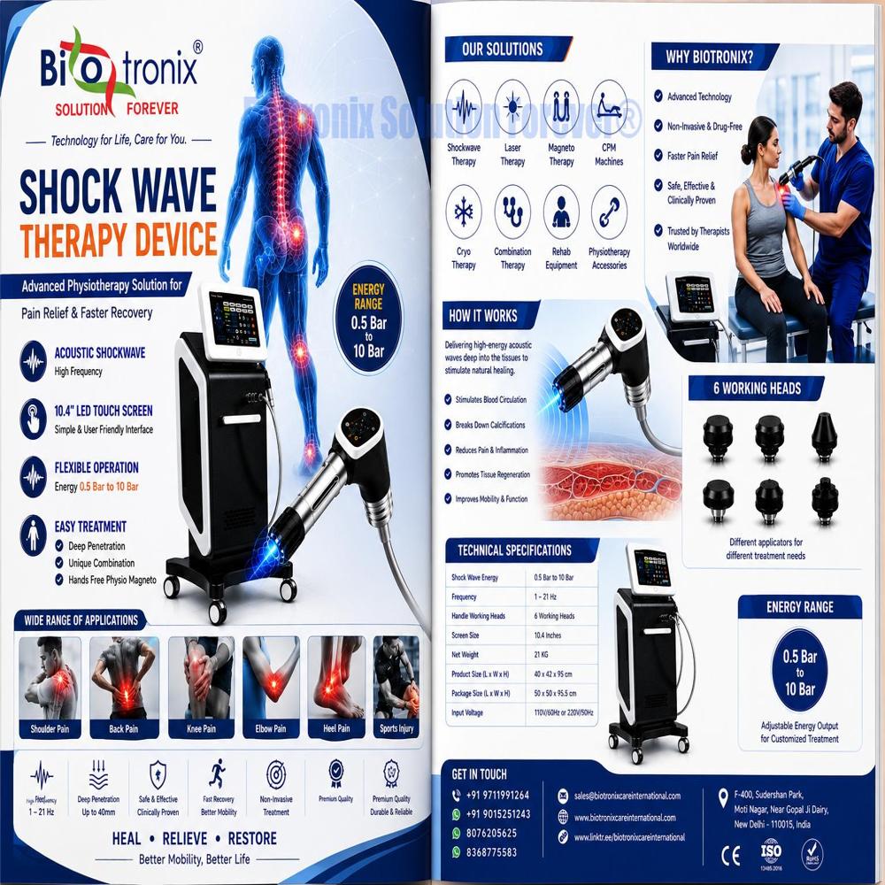 Medical Grade Phymaster ESWT Shockwave Therapy Machine