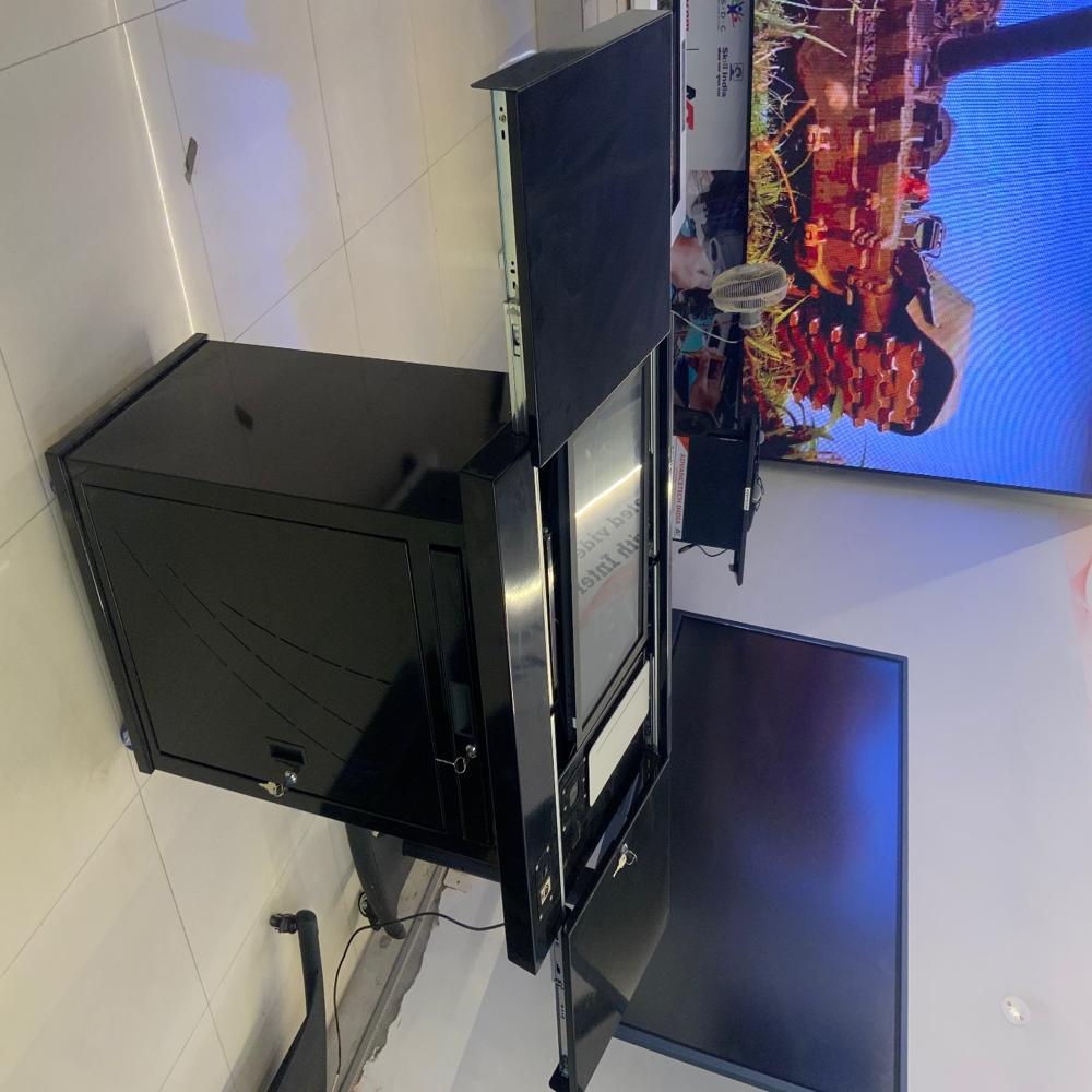 Touch Screen Digital Podium - Color: Black