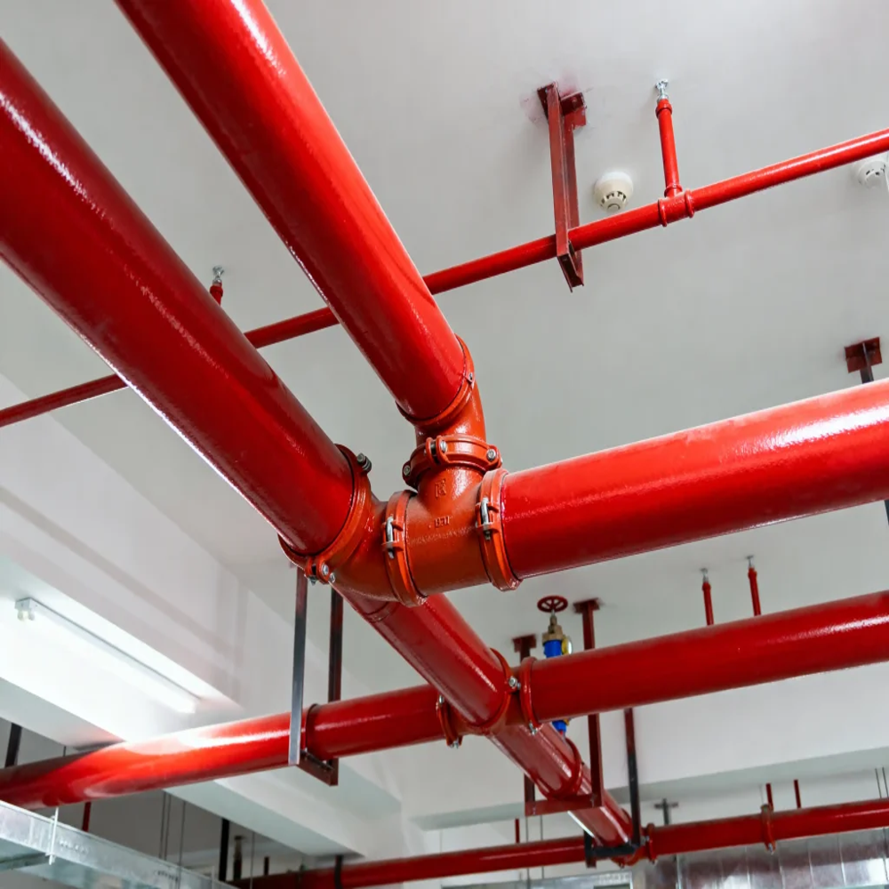 Epoxy Anticorrosion Powder Coating for Fire Protection Steel Pipes - Red Thermosetting Powder, 20/25 kg | High Adhesion, Low Flame Spread, Salt Spray Resistant