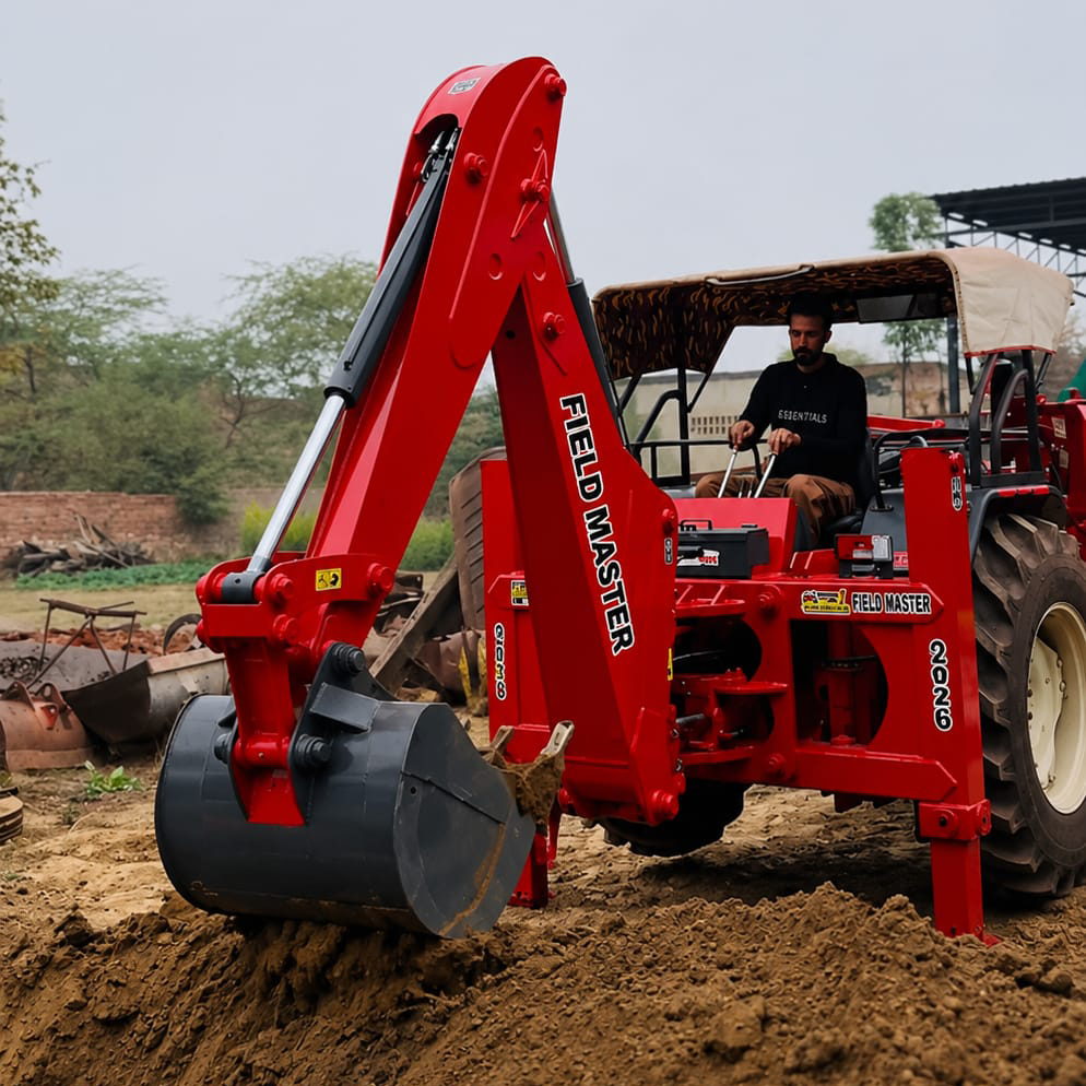 Field Master Tractor Backhoe Loader