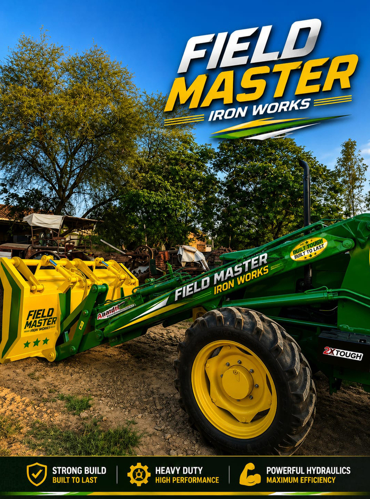 Green Field Master 710 Tractor Bhusa Loader - Bucket Capacity: 500 Kg