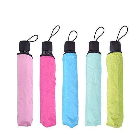3 Fold Automatic Umbrella - Color: Multi Color