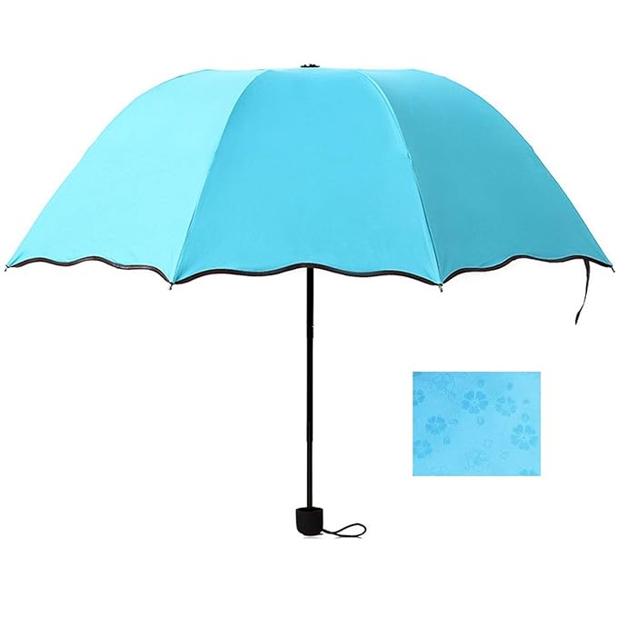 3 Fold Automatic Umbrella - Color: Multi Color