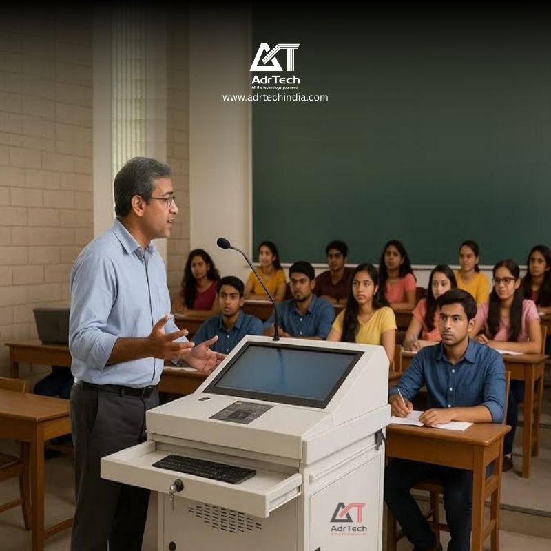 Interactive Podium For Schools - Color: Black