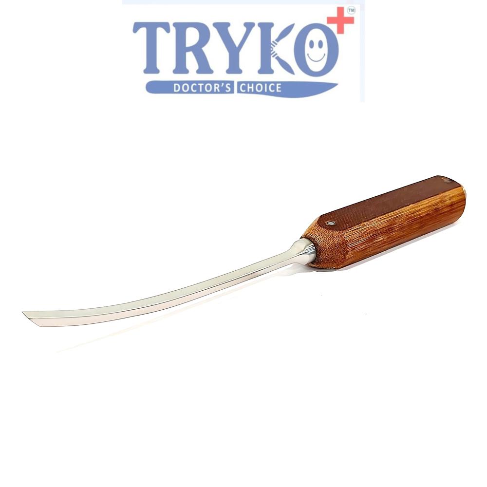 Bone Chisel Curved Fiber Handle 5 mm Brand TRYKO+