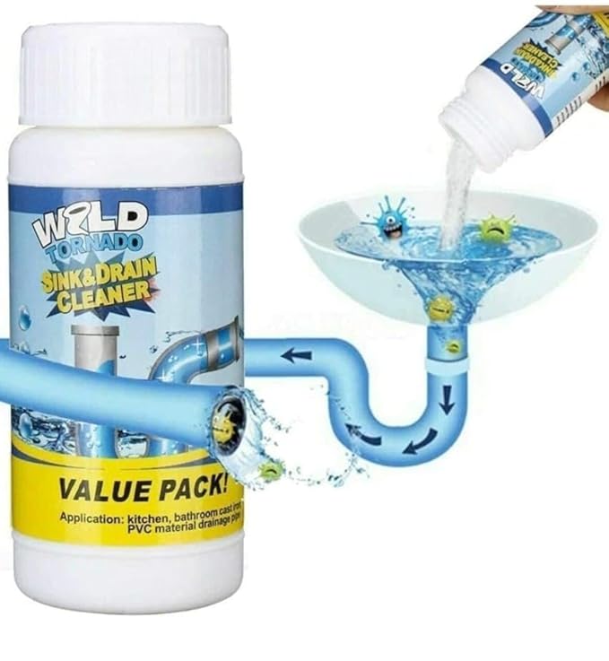 Powerful Drain Cleaner Fast-acting Formula For Clear Clog-free Drainspack Of 1