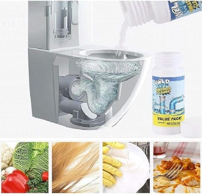 Powerful Drain Cleaner ? Fast-Acting Formula for Clear, Clog-Free Drainspack of 1