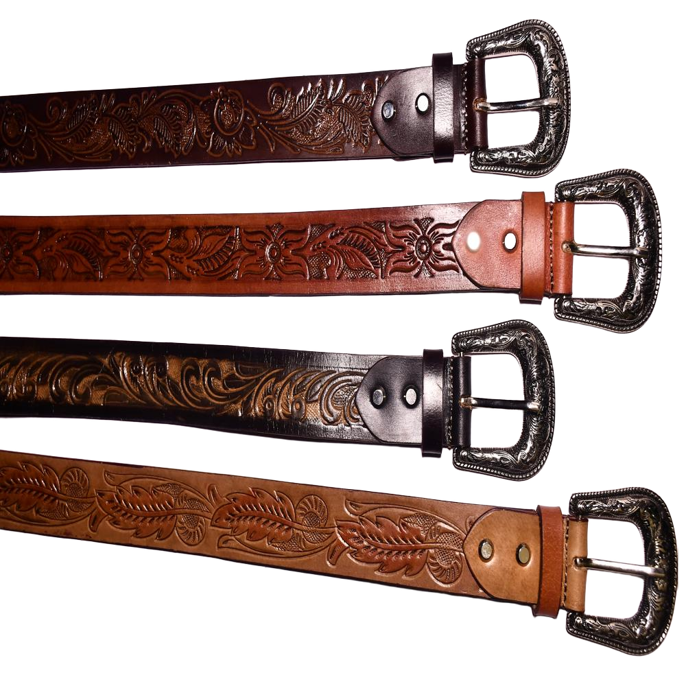 Tooning Flower Belt - Belt Material: Genuine Leather