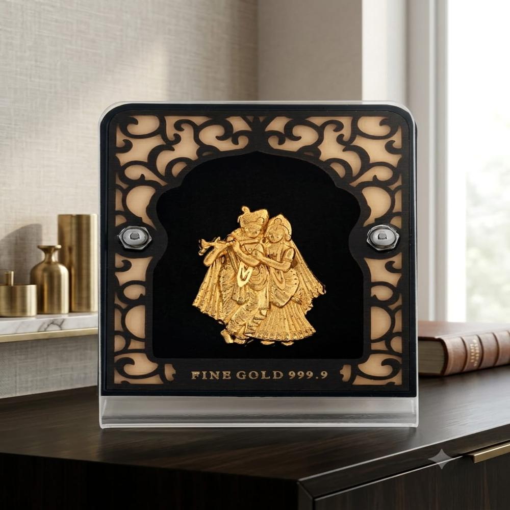 Gold Radhakrishna Stand