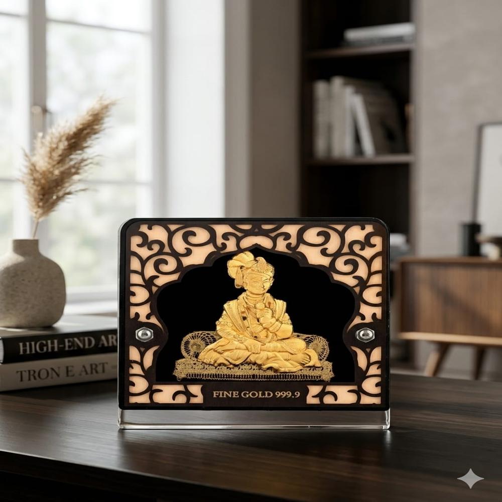 Gold Swaminarayan Stand