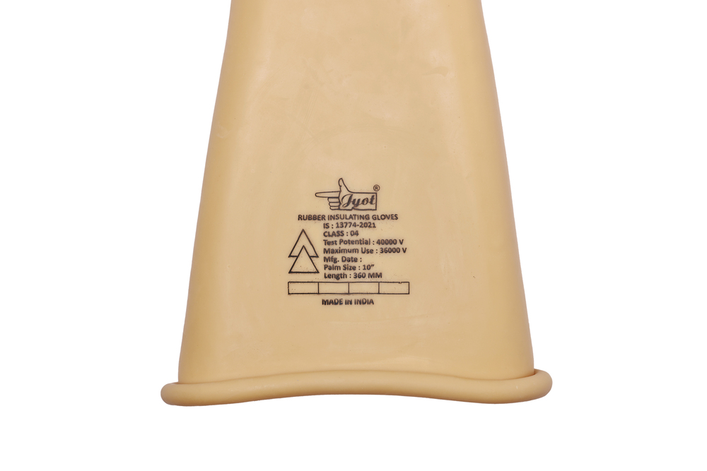 Electrical Shockproof Rubber Hand Gloves 25000 V